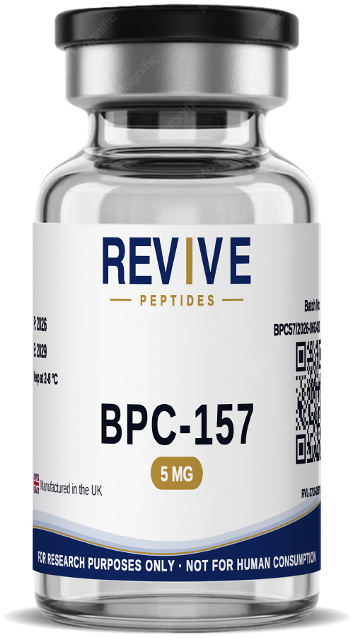 فيال ببتيد بحثي BPC-157 5 mg (صيغة متقاعدة) — REVIVE LAB UAE
