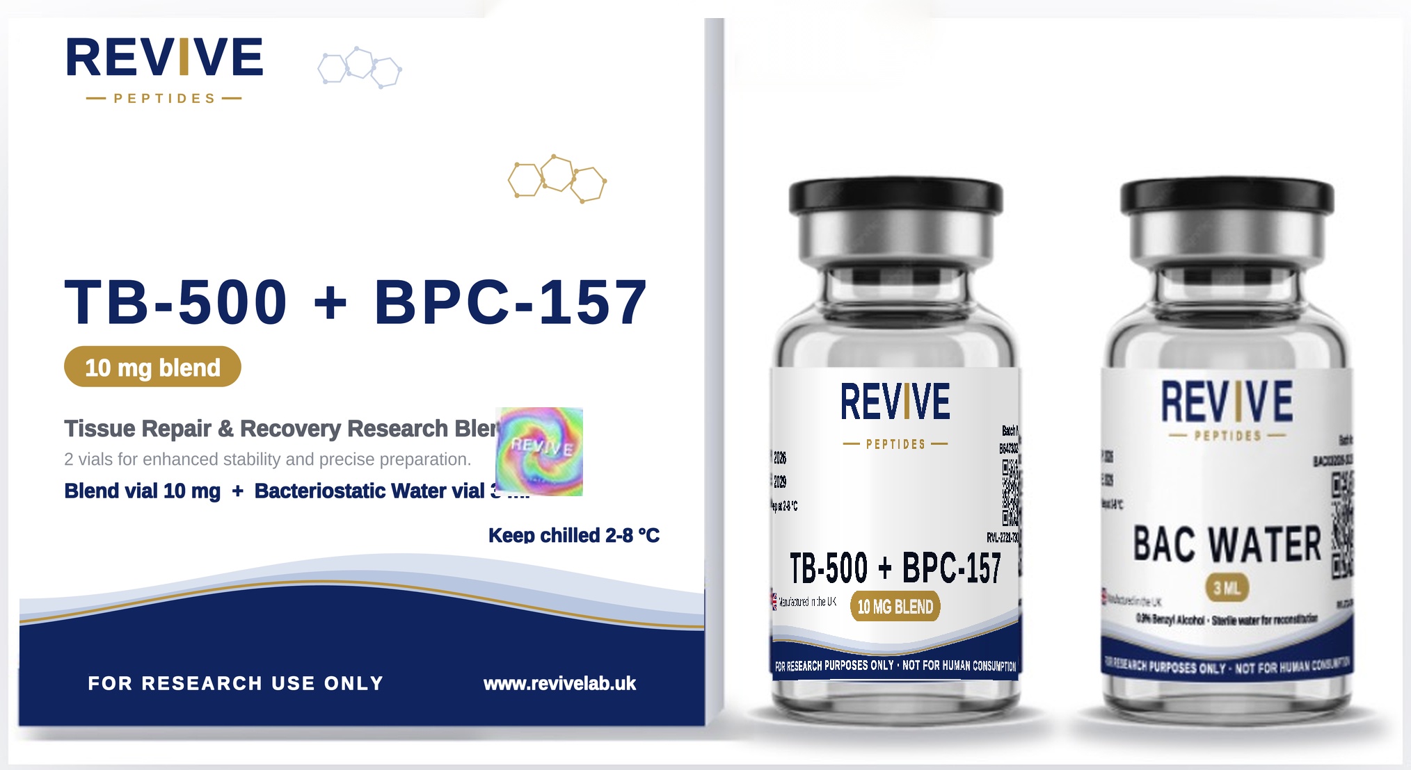 باقة BPC-157 + TB500 5 mg + 5 mg باقة ببتيد بحثي الإمارات
