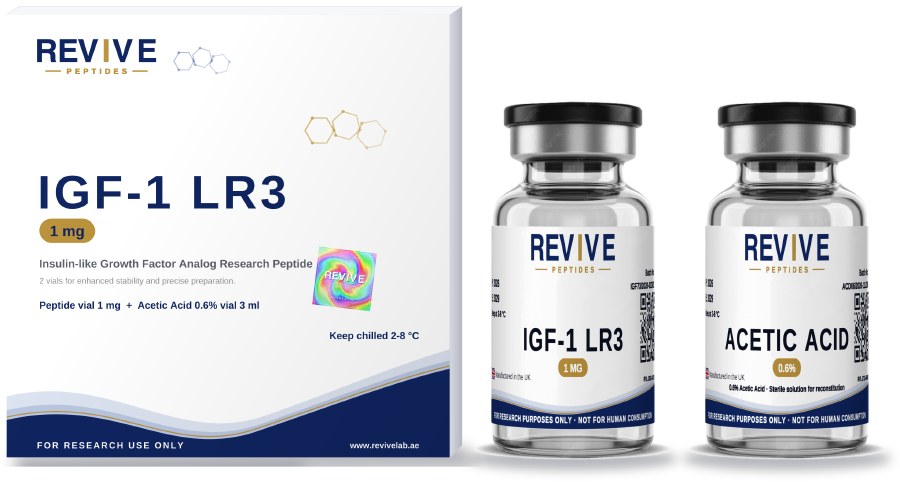 IGF-1 LR3 Pack 1 mg research peptide vial UAE