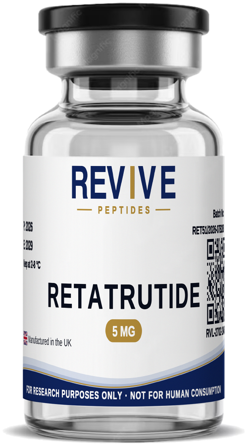 فيال ببتيد بحثي ريتاتروتايد 5 mg (صيغة متقاعدة) — REVIVE LAB UAE